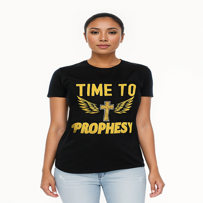 Time to Prophesy T-shirt with wings