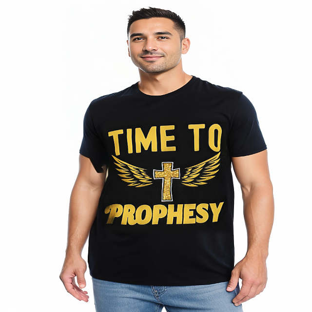 Time to Prophesy T-shirt with wings