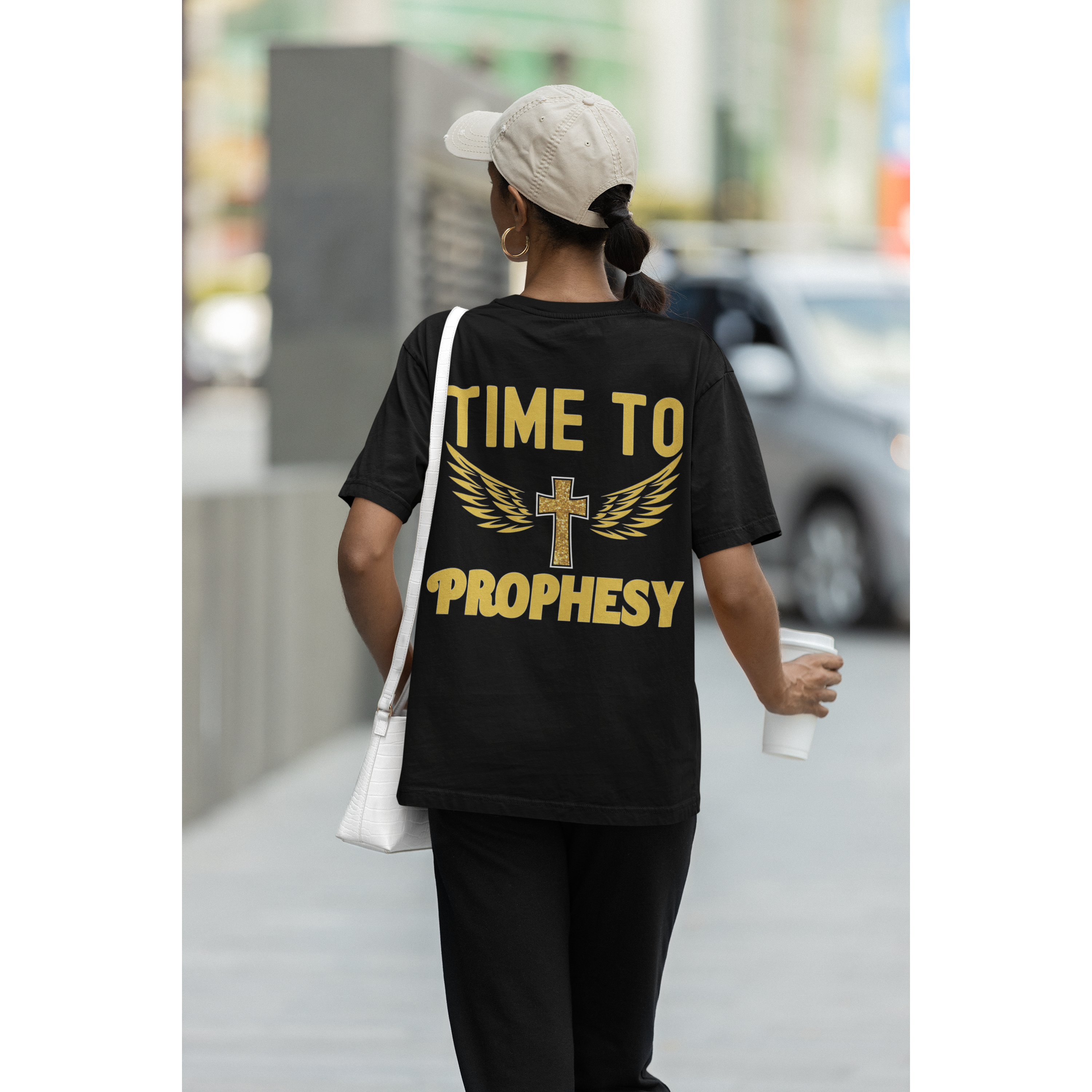 Time to Prophesy T-shirt with wings