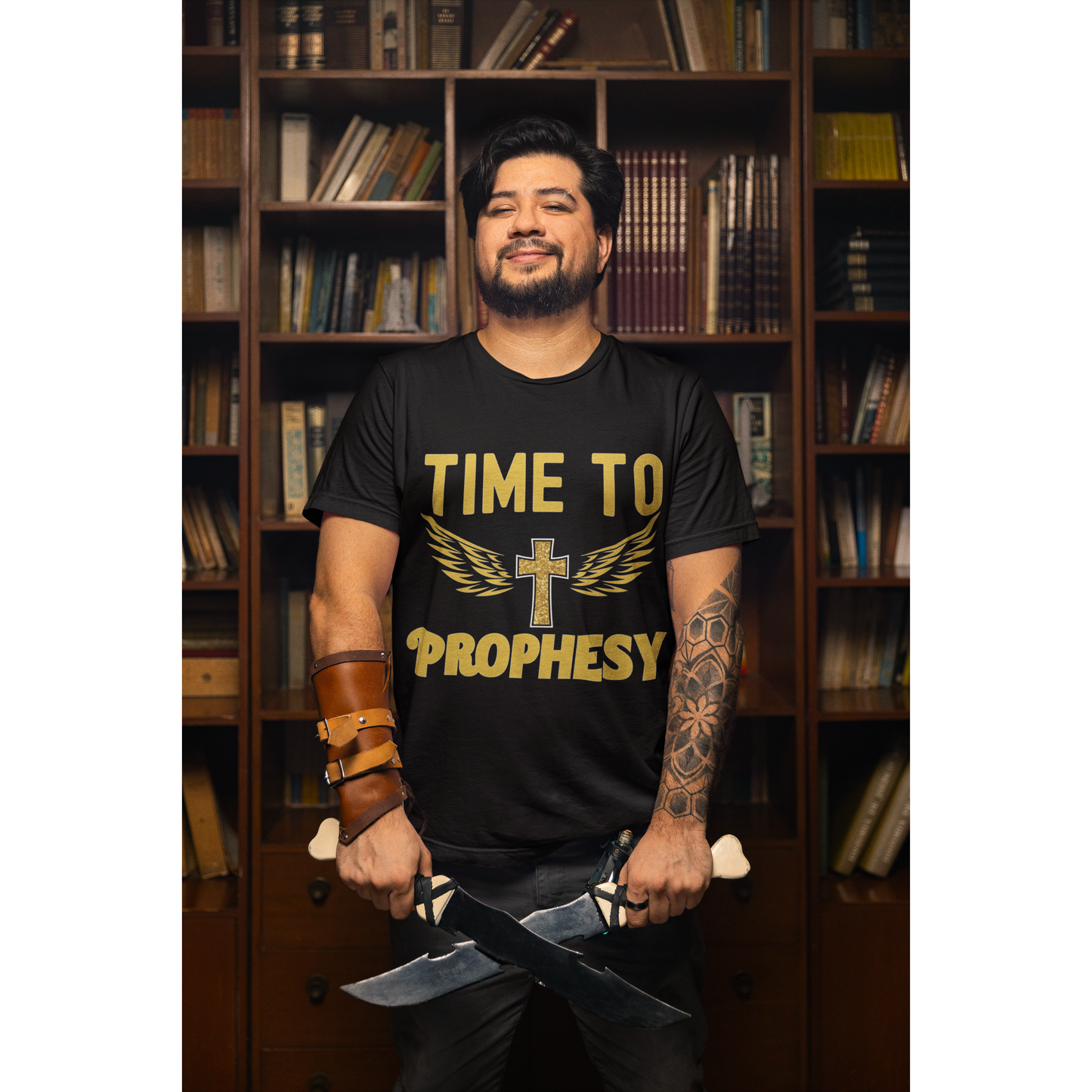 Time to Prophesy T-shirt with wings