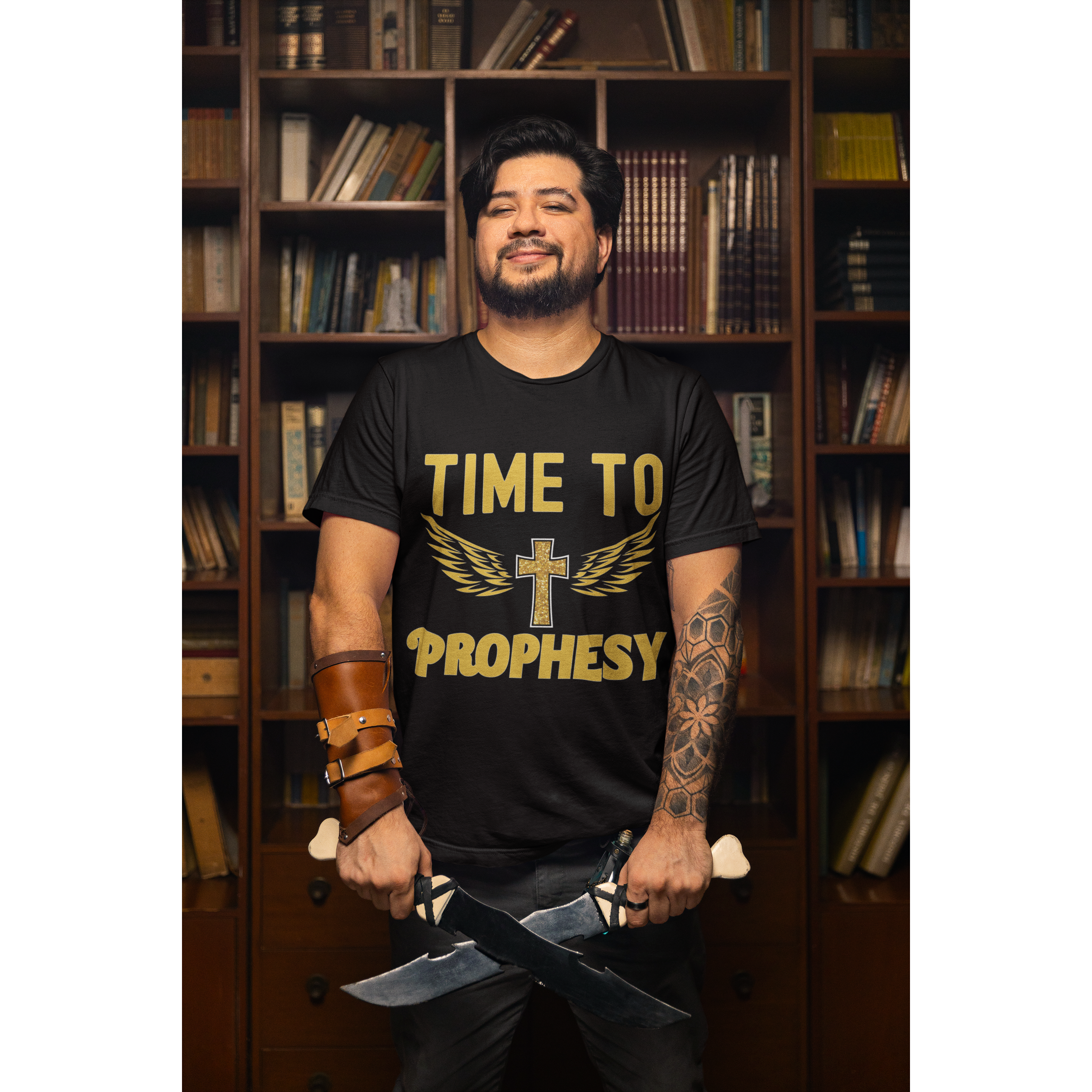 Time to Prophesy T-shirt with wings