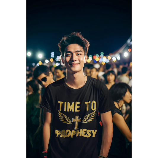 Time to Prophesy T-shirt with wings