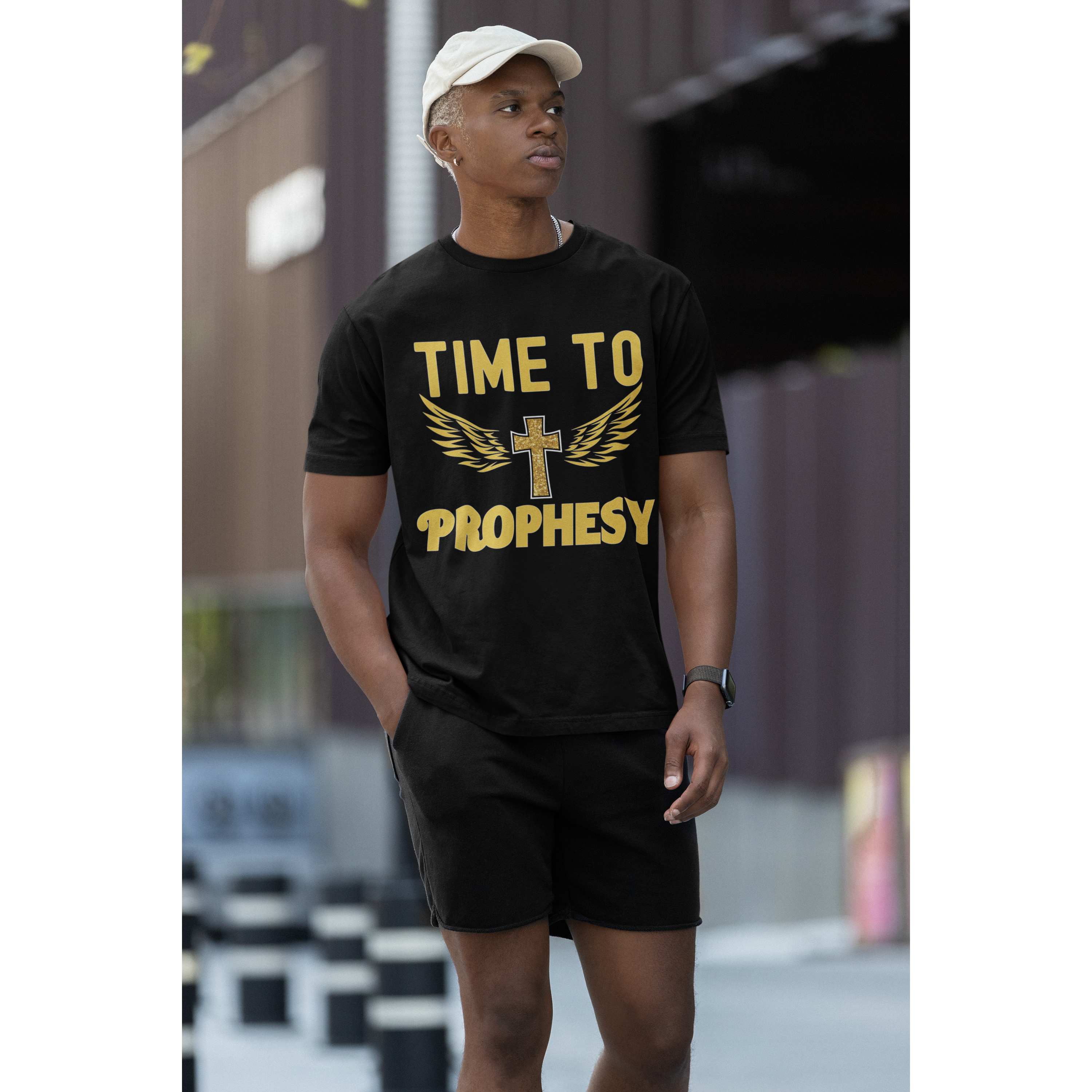 Time to Prophesy T-shirt with wings
